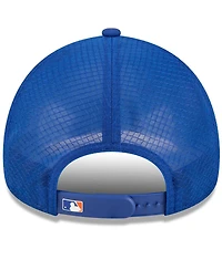 New Era Men's Royal New York Mets 2026 Batting Practice Apex 9FORTY Adjustable Trucker Hat