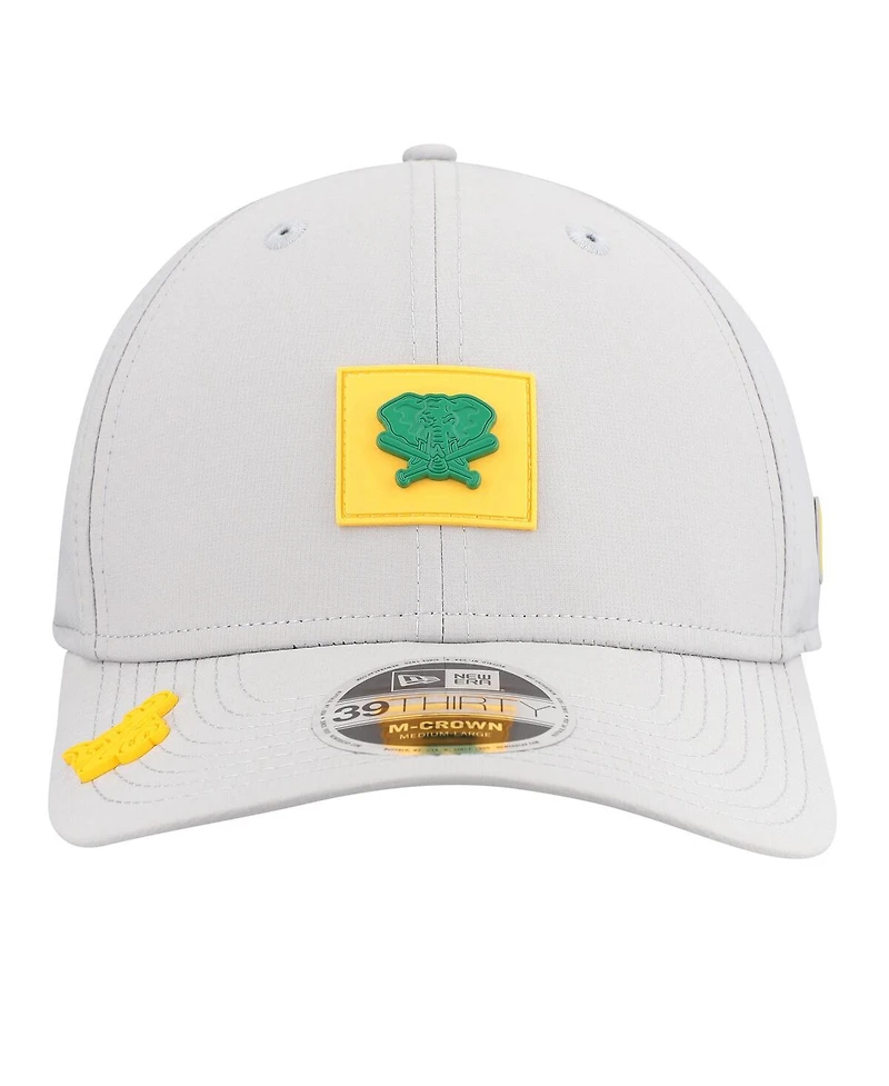 New Era Men's Gray Athletics 2026 Clubhouse Alternate 39THIRTY Flex Hat