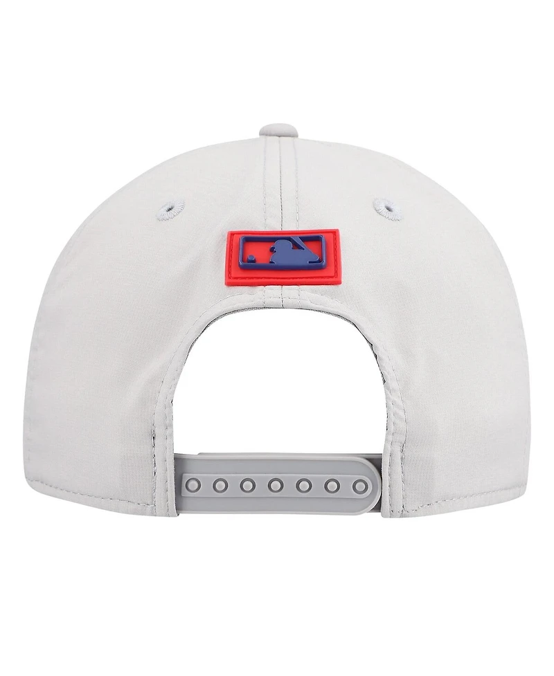 New Era Men's Gray Texas Rangers 2026 Clubhouse 9SEVENTY Adjustable Hat