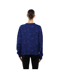 New Era Women's Royal Los Angeles Dodgers Throwback Oversized Boxy Sweatshirt