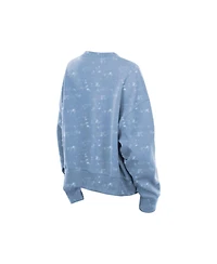 New Era Women's Light Blue Philadelphia Phillies Throwback Oversized Boxy Sweatshirt