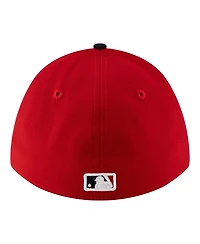 New Era Men's Red Cleveland Guardians Player Replica 39THIRTY M-Crown Flex Hat