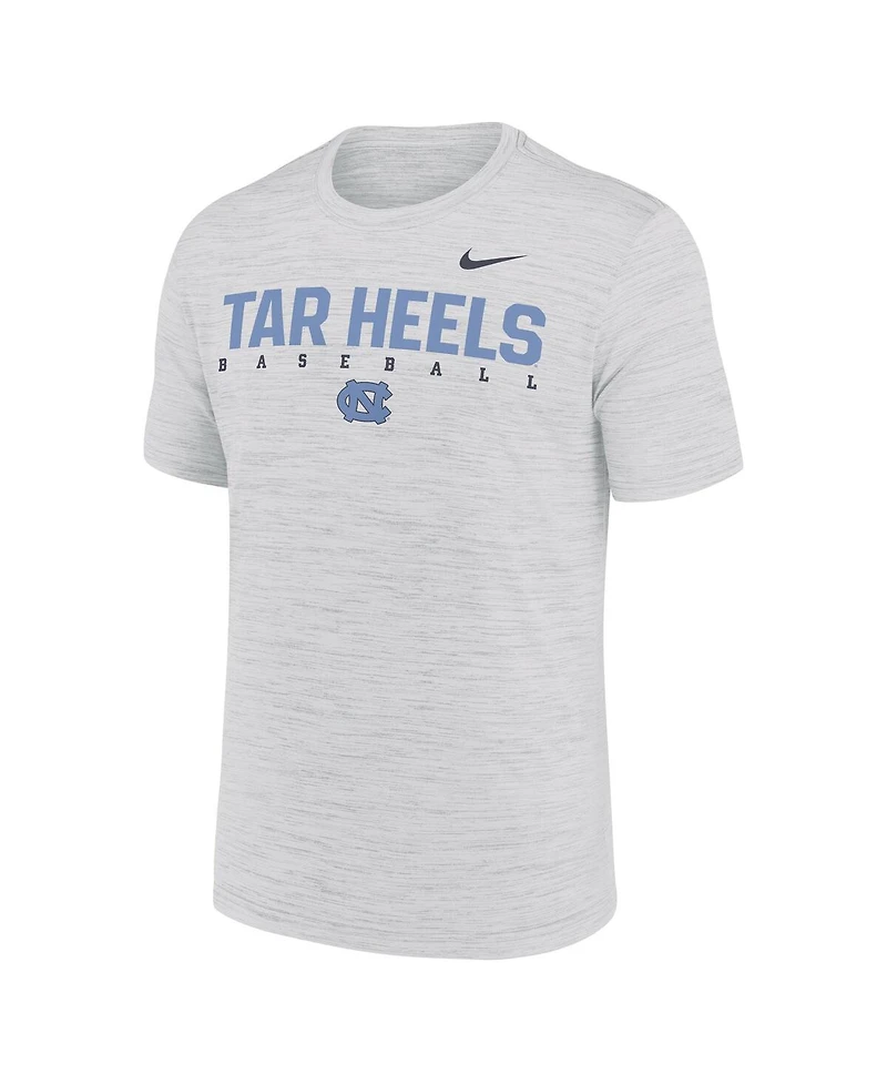 Nike Men's White North Carolina Tar Heels Dugout Velocity Dri-fit T-Shirt