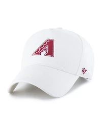 '47 Brand Men's White Arizona Diamondbacks Foundational Pinch Offside Adjustable Hat