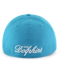 '47 Brand Men's Aqua Miami Dolphins Foundational Franchise Fitted Hat