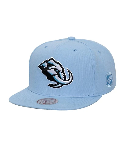 Mitchell & Ness Men's Light Blue Utah Mammoth Legendary Away Snapback Hat
