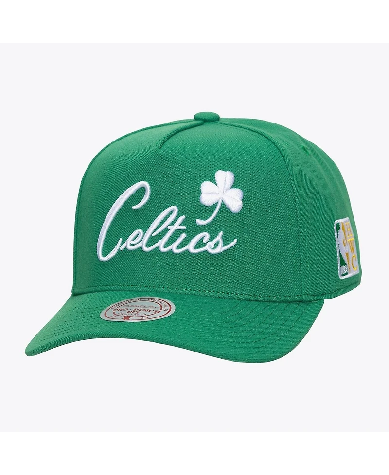 Mitchell & Ness Men's Kelly Green Boston Celtics Legendary Home Pro Pinch Snapback Hat