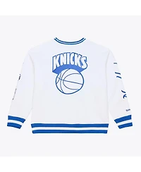 Mitchell & Ness Men's White New York Knicks Arctic Fleece Sweatshirt