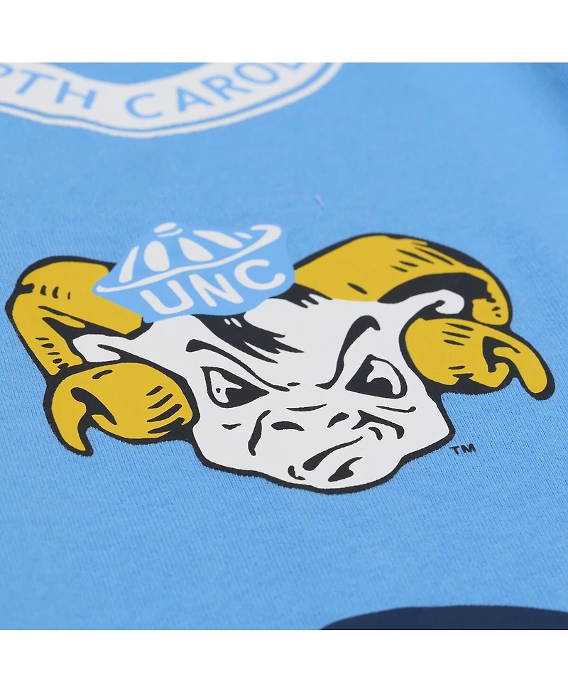 Mitchell & Ness Men's Carolina Blue North Tar Heels Double Clutch Premium T-Shirt
