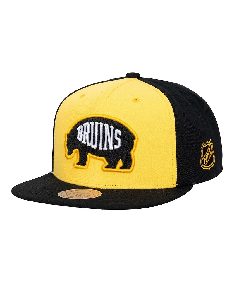Mitchell & Ness Men's Gold Boston Bruins Legendary Away Snapback Hat