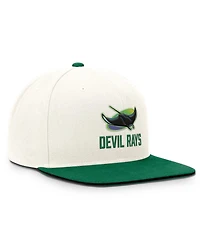 Nike Men's Cream/Green Tampa Bay Rays Cooperstown Pro Dri-fit Snapback Hat