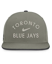 Nike Men's Olive Toronto Blue Jays Pro Dri-fit Snapback Hat
