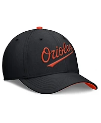 Nike Men's Black Baltimore Orioles Primetime Rise Dri-fit Flex Hat
