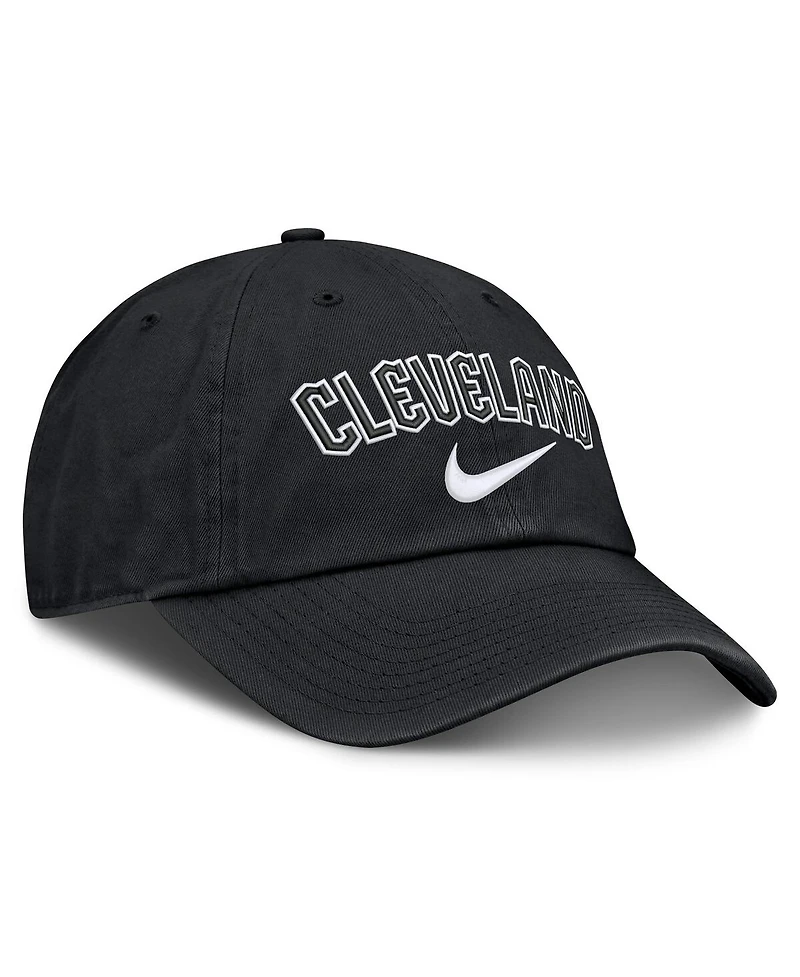 Nike Men's Black Cleveland Guardians Primetime Club Adjustable Hat