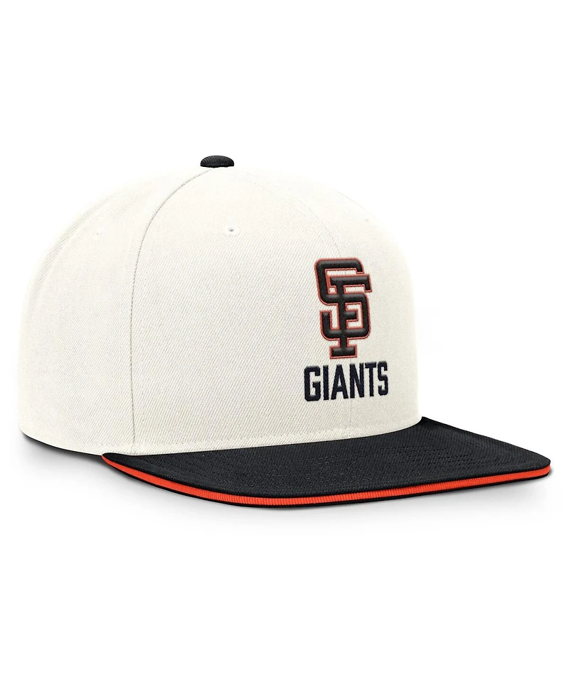 Nike Men's Cream/Black San Francisco Giants Cooperstown Pro Dri-fit Snapback Hat