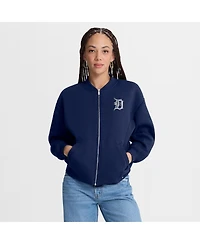 Fanatics Women's Navy Detroit Tigers Oversized Rage Against Full-Zip Jacket