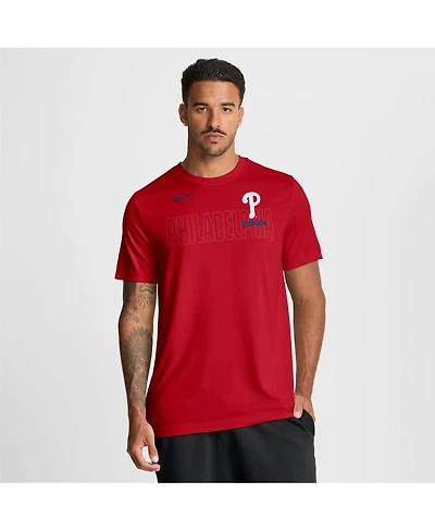 Nike Men's Red Philadelphia Phillies Knockout Team Legend Dri-fit T-Shirt
