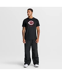 Nike Men's Black Cincinnati Reds Tri-Blend Logo T-Shirt