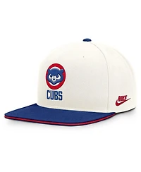 Nike Men's Cream/Royal Chicago Cubs Cooperstown Pro Dri-fit Snapback Hat