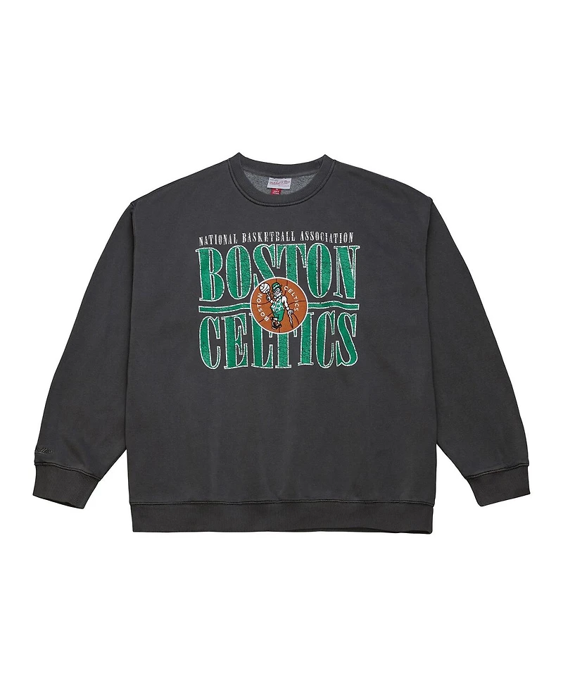 Mitchell & Ness Men's Black Boston Celtics Nba Downtown Collection Fleece Sweatshirt