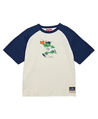 Mitchell & Ness Women's Cream Houston Astros Boyfriend Raglan T-Shirt