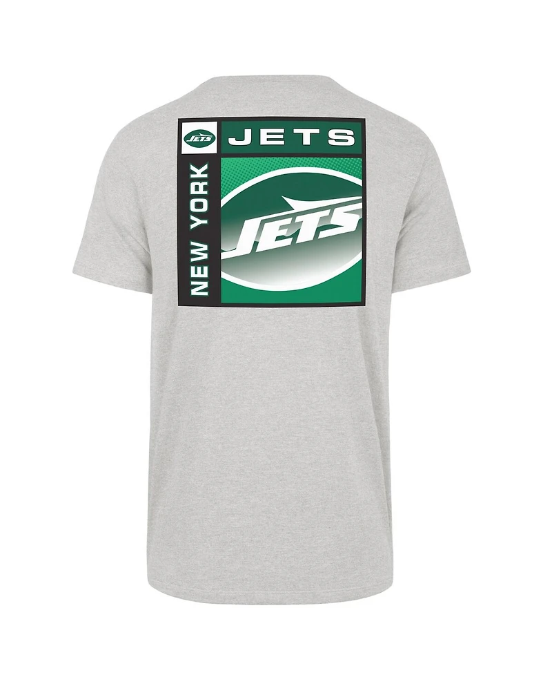 '47 Brand Men's Gray New York Jets Chrome Plate Franklin T-Shirt
