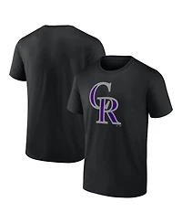 Logo Athletic Men's Black Colorado Rockies Official T-Shirt
