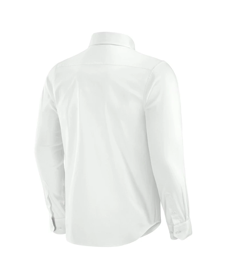 J. Palmer Men's White New York Giants Man-In-Motion Long Sleeve Button-Up Dress Shirt