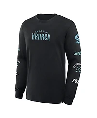 Fanatics Men's Black Seattle Kraken Boxed Legacy Long Sleeve T-Shirt