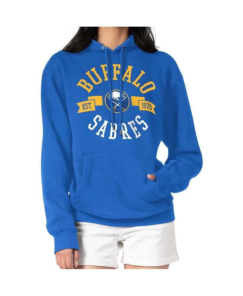 G-iii 4Her by Carl Banks Women's Royal Buffalo Sabres City Graphic Fleece Pullover Hoodie