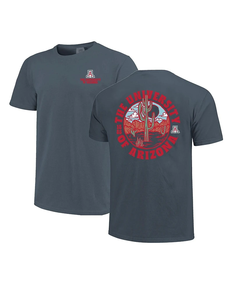 Image One Men's Navy Arizona Wildcats Comfort Colors Thick Lined Landscape T-Shirt