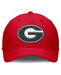 Nike Men's Red Georgia Bulldogs Rise Swoosh Dri-fit Flex Hat