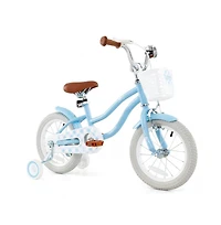 14 Inch Kids Bike with Training Wheels Basket Adjustable Ages 3 to 8