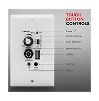 Pyle Bluetooth In-Wall Receiver with Speaker Control and Usb Charging PWA15BT