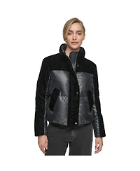 Women's Vega Mixed Media Short Down Coat