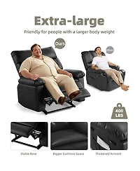 gaomon Oversized Manual Massage Recliner Sofa Chair for Living Room and Bedroom