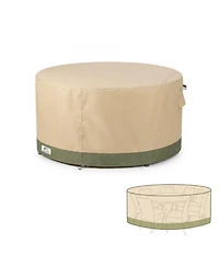 Aoodor Heavy Duty Outdoor Furniture Set Cover, 600D Waterproof Oxford Patio Sectional Set Cover Covers with Air Vents for Patio General Purpose Table