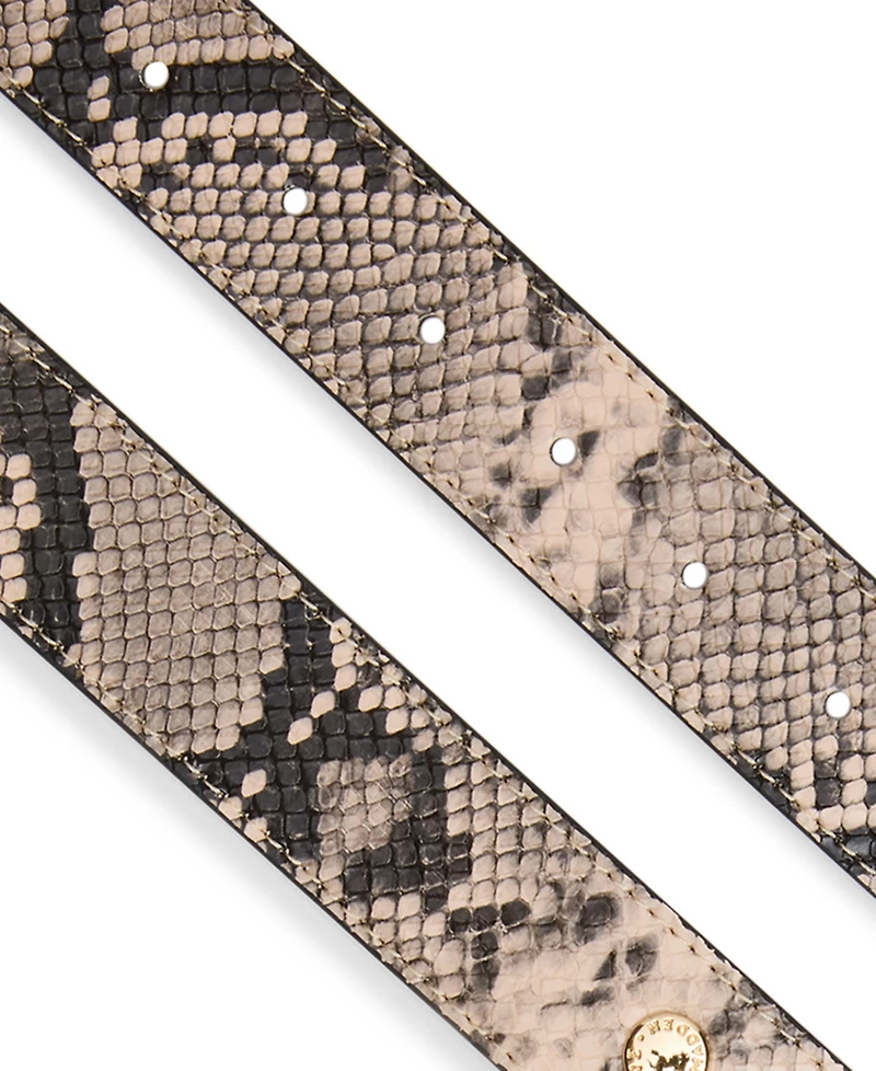 Steve Madden Snake Printed Polyurethane Fashion Belt