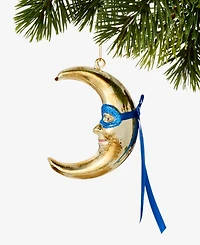 Holiday Lane Celestial Gems Glass Moon Ornament, Macy's Exclusive