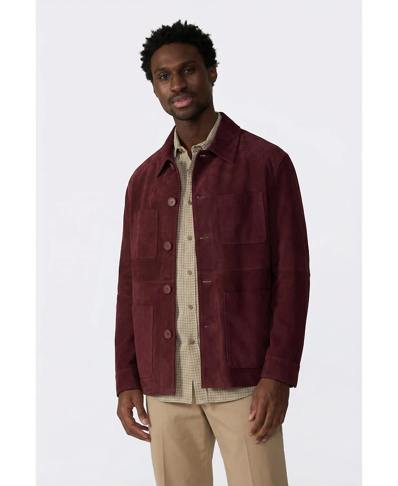 Furniq Uk Men's Suede Jacket