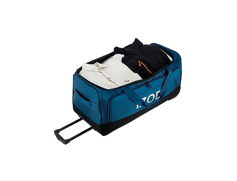Izod Katy Travel Duffel 4-Piece Set - Lightweight Soft Shell Rolling Bag and Telescopic Handle
