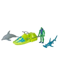 Wild Republic Adventure Box Set Shark Figurines, 4 Pieces