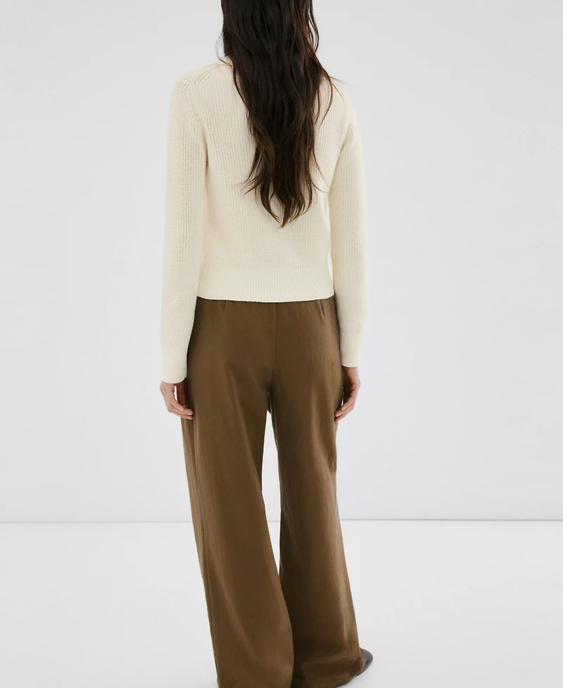 Mango Women's Knitted Buttoned Jacket