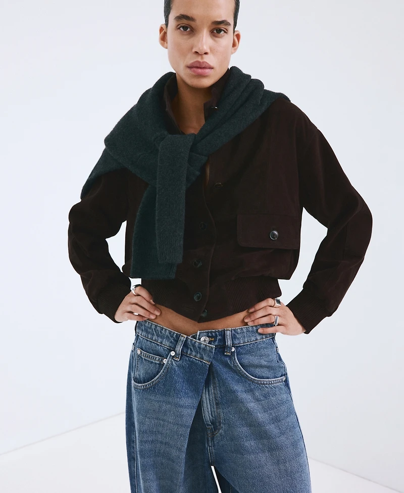 Mango Women's Mid-Rise Balloon Jeans