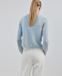 Mango Women's Fine-Knit Straight-Fit Cardigan