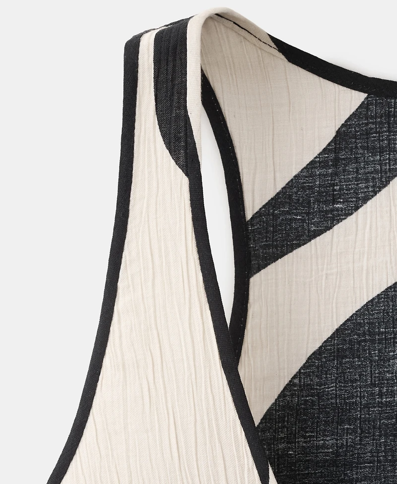 Mango Women's Printed Straight Top