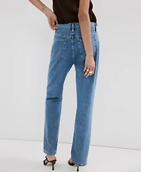 Mango Women's Matilda Medium-Rise Straight-Fit Jeans