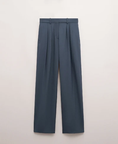 Mango Women's Straight Wool Suit Pants
