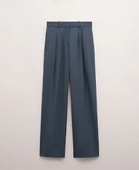 Mango Women's Straight Wool Suit Pants