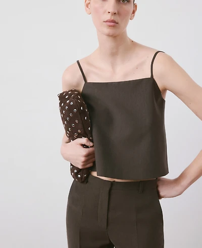 Mango Women's Lyocell Suit Vest